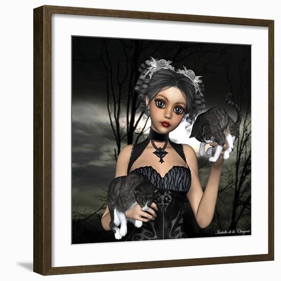 Chat levé-Isabelle Chaynee-Framed Art Print