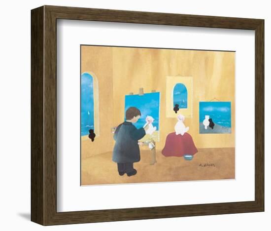 Chat Modele-Diane Ethier-Framed Art Print