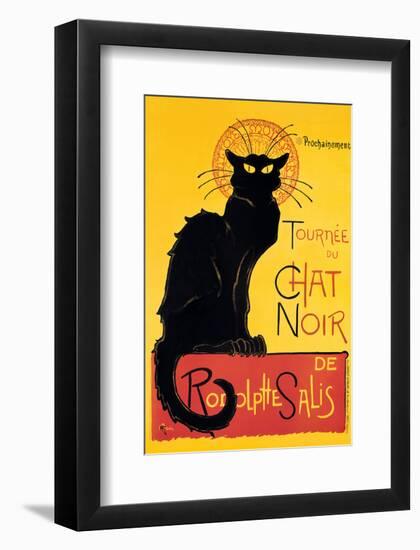 Chat Noir-Théophile Alexandre Steinlen-Framed Art Print