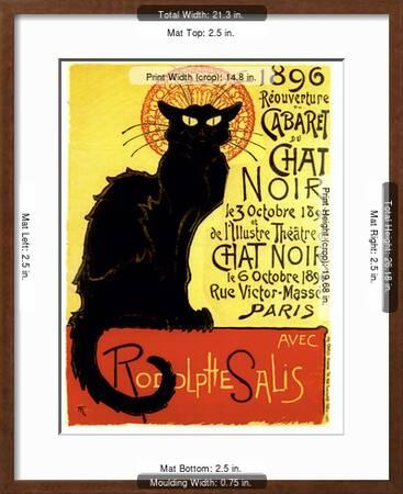 Chat Noir Giclee Print Allposters Com