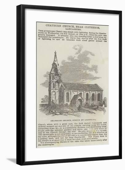 Chatburn Church, Near Clitheroe, Lancashire-null-Framed Giclee Print