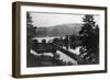 Chatcolet, Idaho - Oregon and Northwestern Railroad Bridge-Lantern Press-Framed Art Print