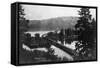 Chatcolet, Idaho - Oregon and Northwestern Railroad Bridge-Lantern Press-Framed Stretched Canvas