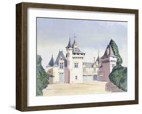 Chateau a Fontaine, 1995-David Herbert-Framed Giclee Print