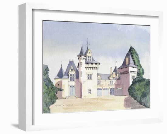 Chateau a Fontaine, 1995-David Herbert-Framed Giclee Print