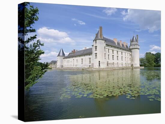 Chateau and Lake, Le Plessis Bourre, Pays De La Loire, Loire Valley, France-Philip Craven-Stretched Canvas