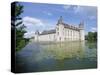 Chateau and Lake, Le Plessis Bourre, Pays De La Loire, Loire Valley, France-Philip Craven-Stretched Canvas