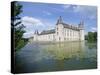 Chateau and Lake, Le Plessis Bourre, Pays De La Loire, Loire Valley, France-Philip Craven-Stretched Canvas