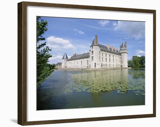 Chateau and Lake, Le Plessis Bourre, Pays De La Loire, Loire Valley, France-Philip Craven-Framed Photographic Print