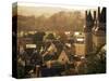 Chateau and Town, Langeais, Indre-Et-Loire, Loire Valley, Centre, France-David Hughes-Stretched Canvas