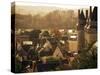 Chateau and Town, Langeais, Indre-Et-Loire, Loire Valley, Centre, France-David Hughes-Stretched Canvas