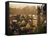 Chateau and Town, Langeais, Indre-Et-Loire, Loire Valley, Centre, France-David Hughes-Framed Stretched Canvas