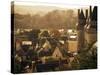 Chateau and Town, Langeais, Indre-Et-Loire, Loire Valley, Centre, France-David Hughes-Stretched Canvas