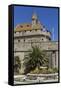 Chateau and Walled City, St. Malo, Brittany, France, Europe-Rolf Richardson-Framed Stretched Canvas