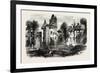 Chateau at Bayonne, the Pyrenees, France, 19th Century-null-Framed Giclee Print