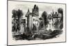 Chateau at Bayonne, the Pyrenees, France, 19th Century-null-Mounted Premium Giclee Print