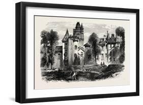 Chateau at Bayonne, the Pyrenees, France, 19th Century-null-Framed Giclee Print