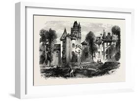 Chateau at Bayonne, the Pyrenees, France, 19th Century-null-Framed Giclee Print