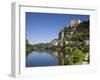 Chateau at Beynac-Et-Cazenac and Dordogne River, Beynac, Dordogne, France-Doug Pearson-Framed Photographic Print