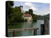 Chateau at Duingt, Lake Annecy, Annecy, Rhone Alpes, France, Europe-Richardson Peter-Stretched Canvas