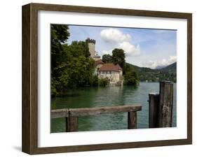 Chateau at Duingt, Lake Annecy, Annecy, Rhone Alpes, France, Europe-Richardson Peter-Framed Photographic Print