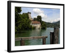 Chateau at Duingt, Lake Annecy, Annecy, Rhone Alpes, France, Europe-Richardson Peter-Framed Photographic Print