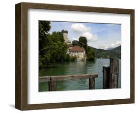 Chateau at Duingt, Lake Annecy, Annecy, Rhone Alpes, France, Europe-Richardson Peter-Framed Photographic Print