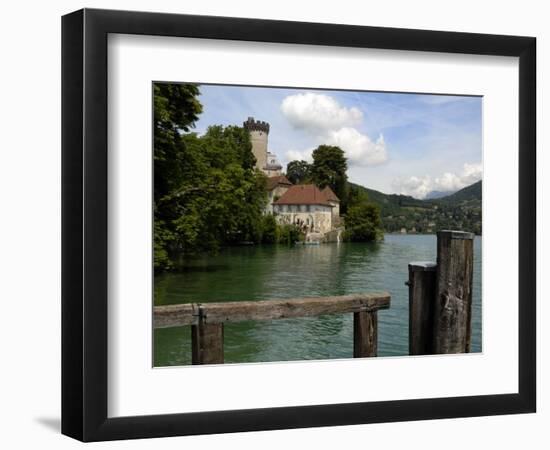 Chateau at Duingt, Lake Annecy, Annecy, Rhone Alpes, France, Europe-Richardson Peter-Framed Photographic Print