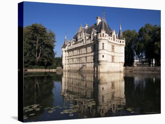 Chateau Azay Le Rideau, Unesco World Heritage Site, Indre-Et-Loire, Loire Valley, Centre, France-Guy Thouvenin-Stretched Canvas