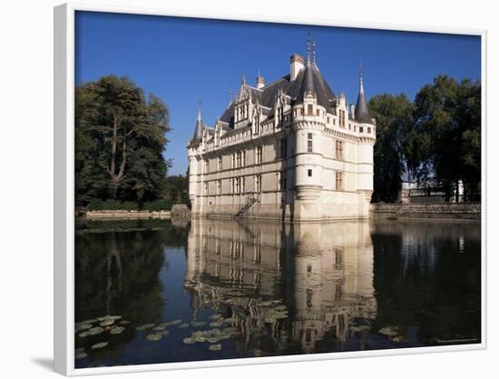 Chateau Azay Le Rideau, Unesco World Heritage Site, Indre-Et-Loire, Loire Valley, Centre, France-Guy Thouvenin-Framed Photographic Print