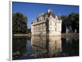 Chateau Azay Le Rideau, Unesco World Heritage Site, Indre-Et-Loire, Loire Valley, Centre, France-Guy Thouvenin-Framed Photographic Print