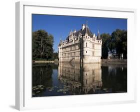 Chateau Azay Le Rideau, Unesco World Heritage Site, Indre-Et-Loire, Loire Valley, Centre, France-Guy Thouvenin-Framed Photographic Print