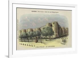 Chateau D'Angers, Angers, Maine-Et-Loire-French School-Framed Giclee Print