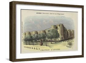 Chateau D'Angers, Angers, Maine-Et-Loire-French School-Framed Giclee Print