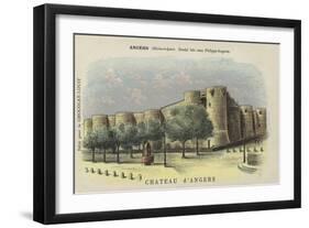 Chateau D'Angers, Angers, Maine-Et-Loire-French School-Framed Giclee Print