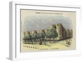 Chateau D'Angers, Angers, Maine-Et-Loire-French School-Framed Giclee Print