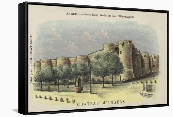 Chateau D'Angers, Angers, Maine-Et-Loire-French School-Framed Stretched Canvas