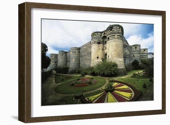Chateau D'Angers on Marne River, Dating from 13th Century, Loire Valley, France-null-Framed Giclee Print