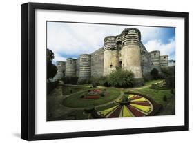 Chateau D'Angers on Marne River, Dating from 13th Century, Loire Valley, France-null-Framed Giclee Print