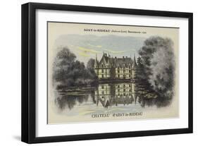 Chateau D'Azay-Le-Rideau, Azay-Le-Rideau, Indre-Et-Loire-null-Framed Giclee Print