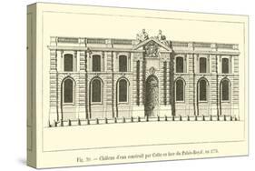 Chateau D'Eau Construit Par Cotte En Face Du Palais-Royal, En 1776-null-Stretched Canvas