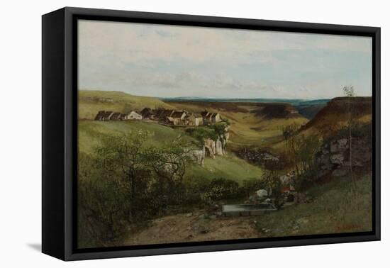 Château D’Ornans, 1855-Gustave Courbet-Framed Stretched Canvas
