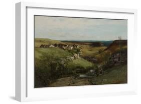 Château D’Ornans, 1855-Gustave Courbet-Framed Giclee Print