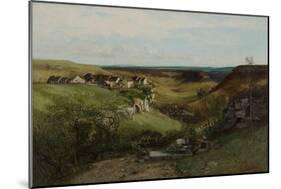 Château D’Ornans, 1855-Gustave Courbet-Mounted Giclee Print