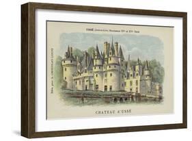 Chateau D'Usse, Usse, Indre-Et-Loire-French School-Framed Giclee Print