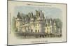 Chateau D'Usse, Usse, Indre-Et-Loire-French School-Mounted Giclee Print