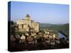 Chateau De Castelnaud, Dating from the 12th Century, Above the River Dordogne, Aquitaine, France-David Hughes-Stretched Canvas