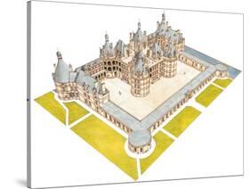 Chateau De Chambord, Chambord, Loir-Et-Cher, France-Fernando Aznar Cenamor-Stretched Canvas