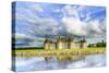 Chateau De Chambord, Unesco Medieval French Castle and Reflection. Loire, France-stevanzz-Stretched Canvas