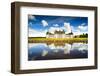 Chateau De Chambord, Unesco Medieval French Castle and Reflection. Loire, France-stevanzz-Framed Photographic Print